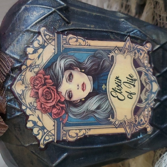 Elixir of Life Handmade Halloween Potion Bottle - Picture 3 of 5